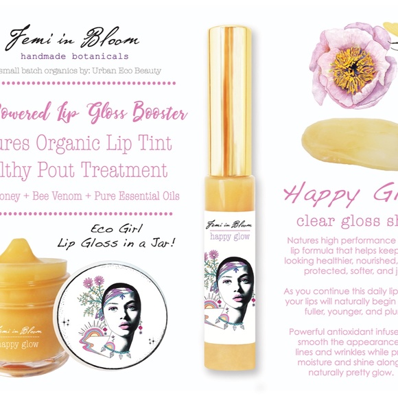 Clear Glow Shine Organic Lip Gloss Plumper Treatment - Picture 7 of 15